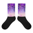 Dark purple lush Black foot socks - Hutsylife