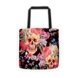 Skull flower Tote bag