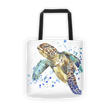 Watercolor turtle Tote bag