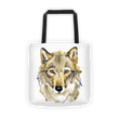 Watercolor wolf Tote bag